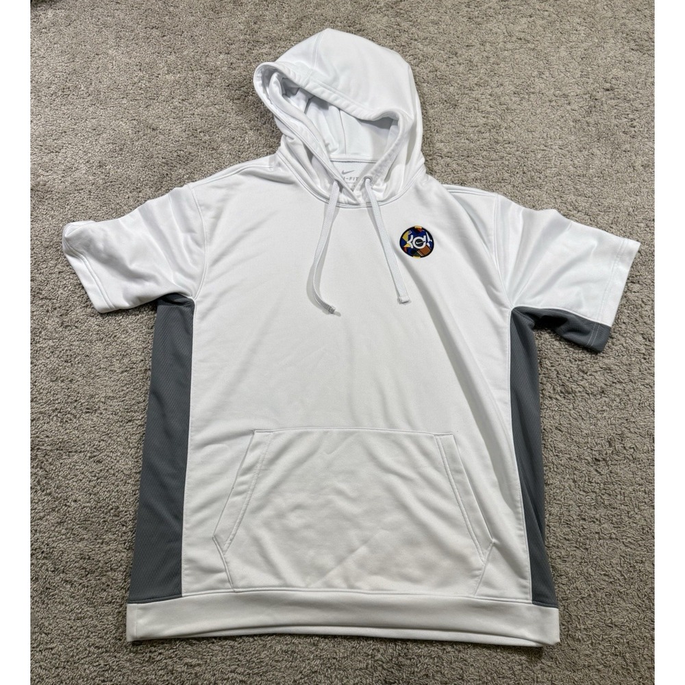 Men's Nike KD Durant Basketball Hooded Sport Short Sleeve Shirt Athleisure L